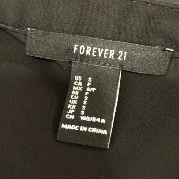 Forever 21 Black High Low Sleeveless Shirt Dress - Picture 6 of 7